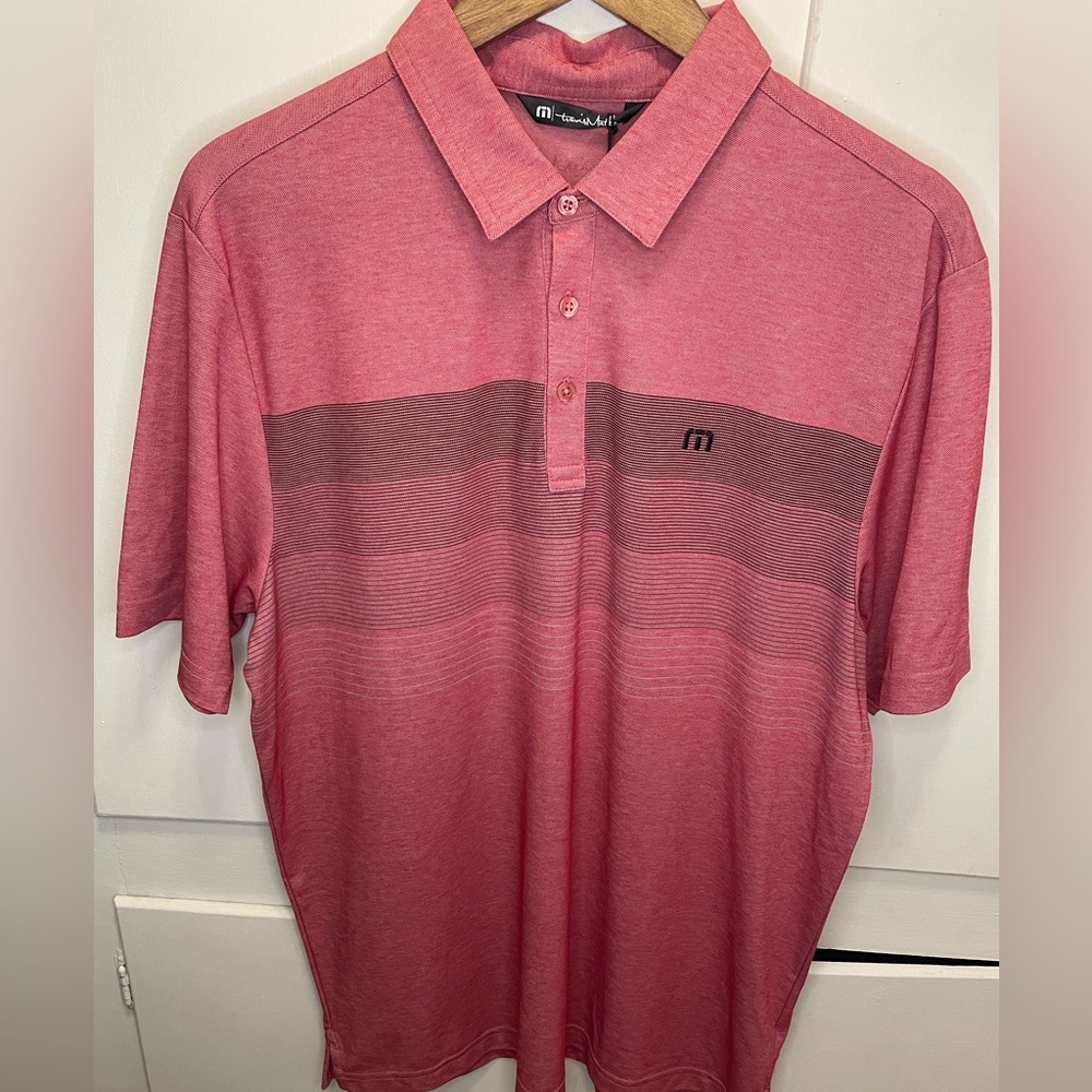 TravisMathew Two Min Drill Polo Size L NWT